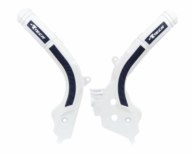 RACETECH Bi-material Frame Guard White/Black, white