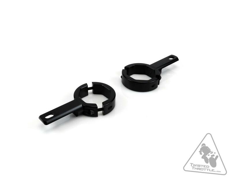 DENALI Forks Tubes Light Mount Ø39-49mm Black, black