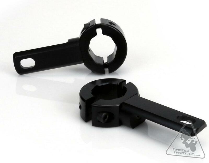 DENALI Frame & Crash Bars Light Mount Ø21-29mm Black, black