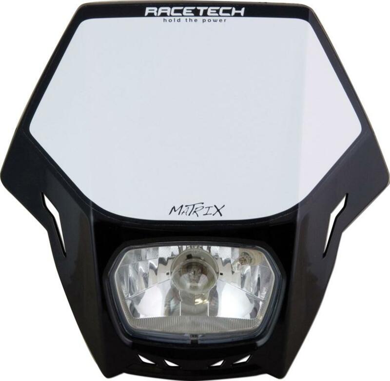 RACETECH MATRIX BLACK HEADLIGHT, black