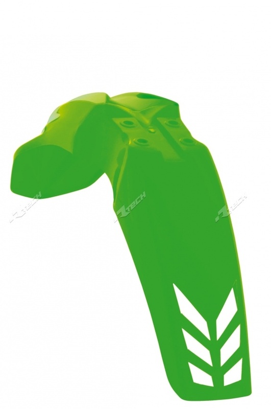 RACETECH Front Fender Neon Green USA Kawasaki KX250F, green