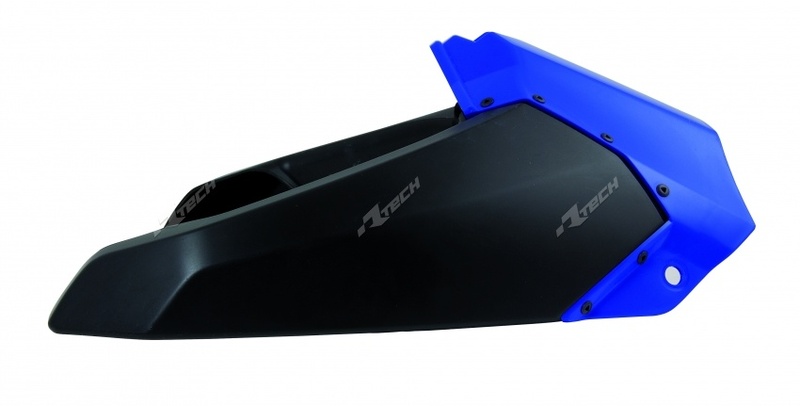 RACETECH Upper Radiator Covers Blue/Black Yamaha YZ250/450F, black