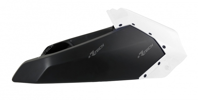 RACETECH Upper Radiator Covers White/Black Yamaha YZ250/450F, white