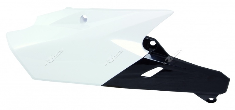 RACETECH Side Panels OEM Color (2014) White/Black Yamaha YZ250/450F, white