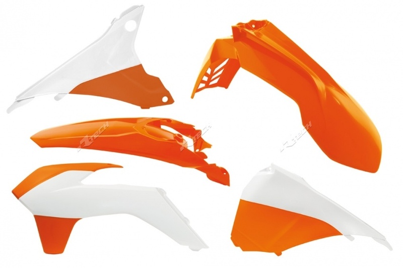 RACETECH Plastic Kit OEM Color (15-16) Orange/White KTM, white