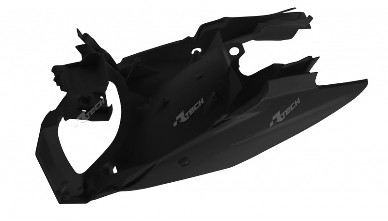 Racetech air box covers with side panels OEM color 2011-2012 KTM SX/SX-F 125 to 450, black, black