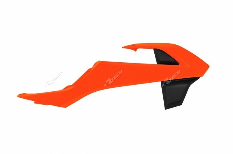 RACETECH Radiator Covers OEM Color (2016) Orange/Black KTM, black