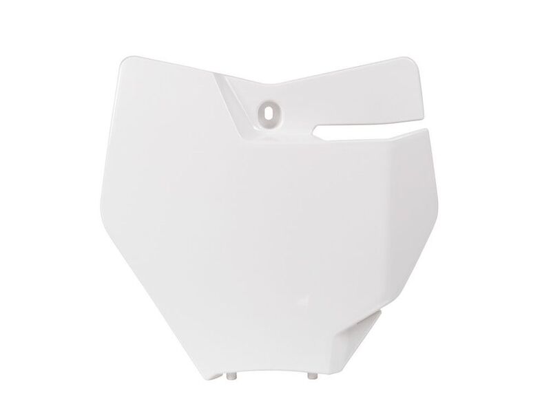 RACETECH Front Number Plate White KTM, white