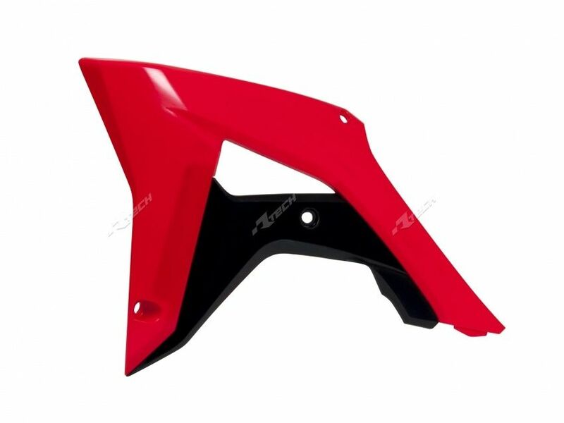 RACETECH Radiator Covers OEM Color (2017) Red/Black Honda CRF450R, black