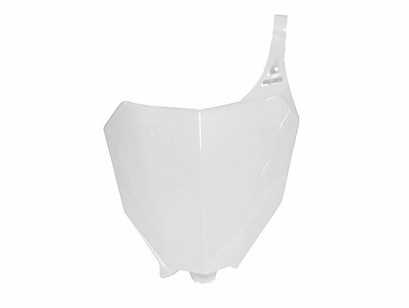 RACETECH Front Number Plate White Honda CRF450R/RX, white