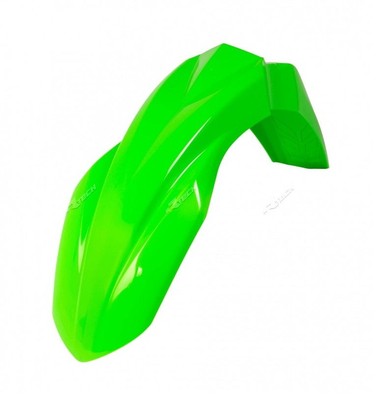 RACETECH Front Fender Neon Green Kawasaki, green