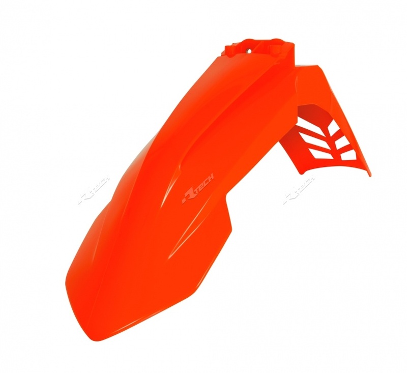 RACETECH Vented Front Fender Neon Orange KTM
