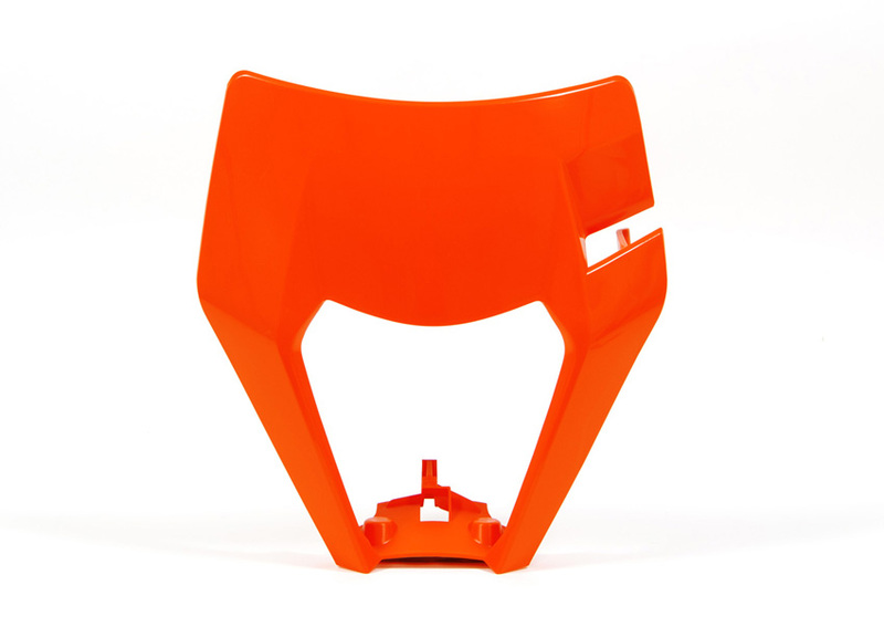 RACETECH Headlight Plastic Orange KTM EXC, Size 300 mm, Size 300 mm
