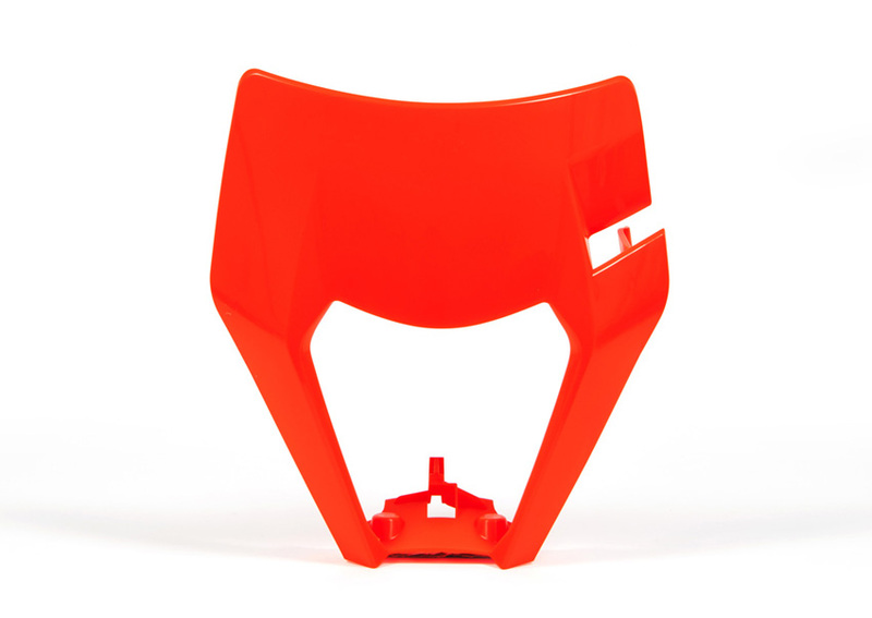 RACETECH Headlight Plastic Neon Orange KTM EXC, Size 300 mm, Size 300 mm
