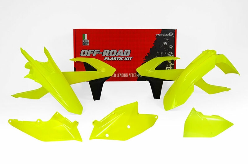 RACETECH Plastic Kit OEM Color Red/Black/White KTM, yellow, yellow