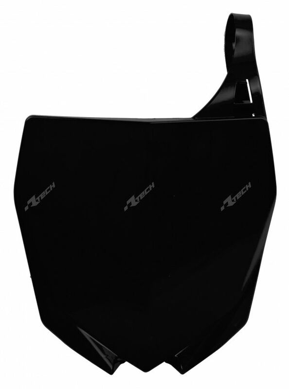 RACETECH Front Number Plate Black Yamaha, black