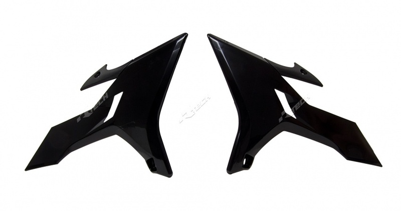 RACETECH Revolution Radiator Covers Black Yamaha YZ125/250, black