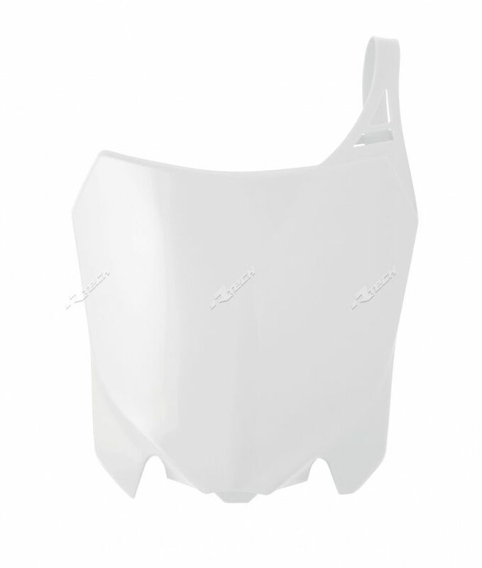 RACETECH Front Number Plate White Honda CRF250R/450R, white
