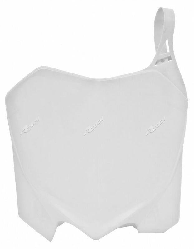 RACETECH Front Number Plate White Honda CRF250R/450R, white