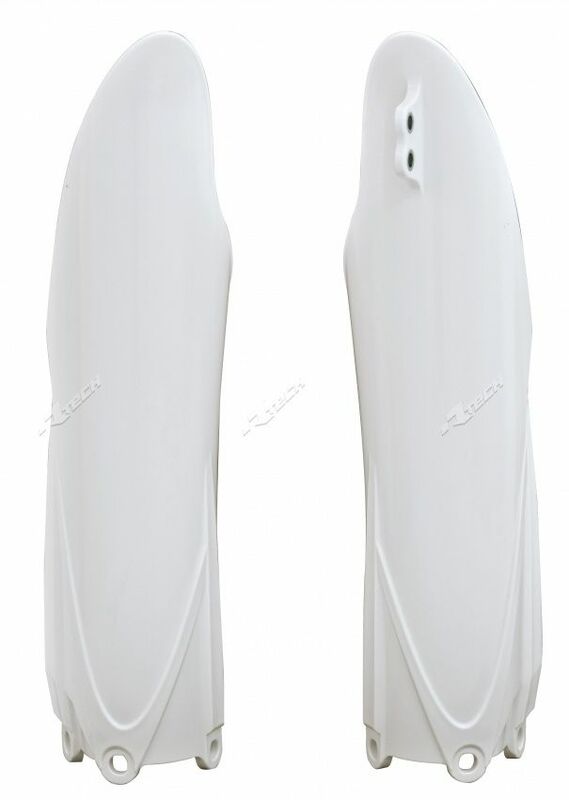 RACETECH Fork Guards White Yamaha, white