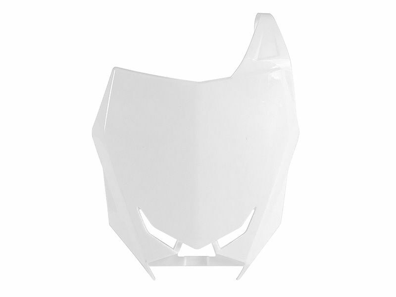 RACETECH Front Number Plate White Suzuki RM-Z450, white