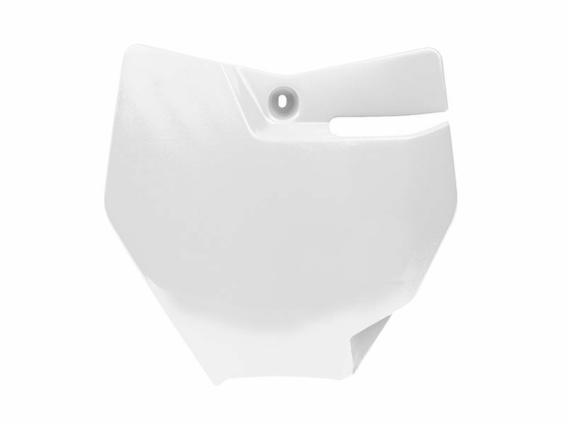 RACETECH Front Number Plate White KTM SX85, white