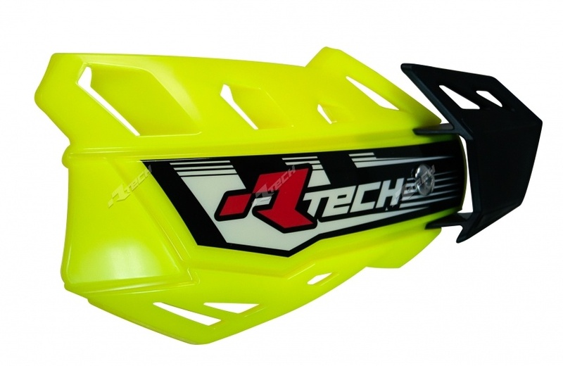 RACETECH FLX Adjustable Handguards Neon Yellow, yellow