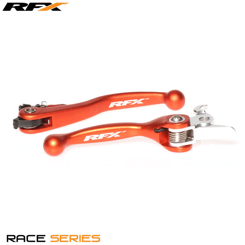 RFX Race Forged Flexible Lever Set (Orange) - KTM Various Brembo Brake / Magura Clutch