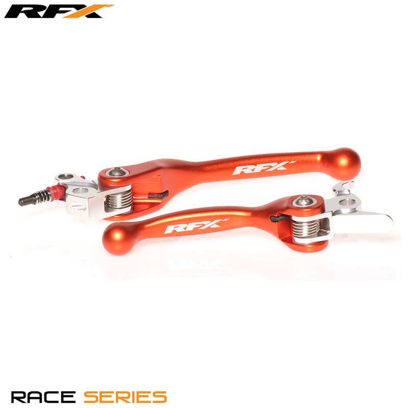 RFX Race Forged Flexible Lever Set (Orange) - KTM Various Brembo Brake / Magura Clutch