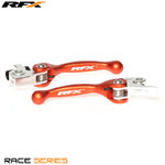 RFX Juego de manetas flexibles forjadas para carreras (naranja)