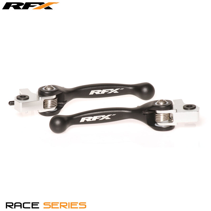 RFX Juego de manetas flexibles forjadas Brembo (Negro)