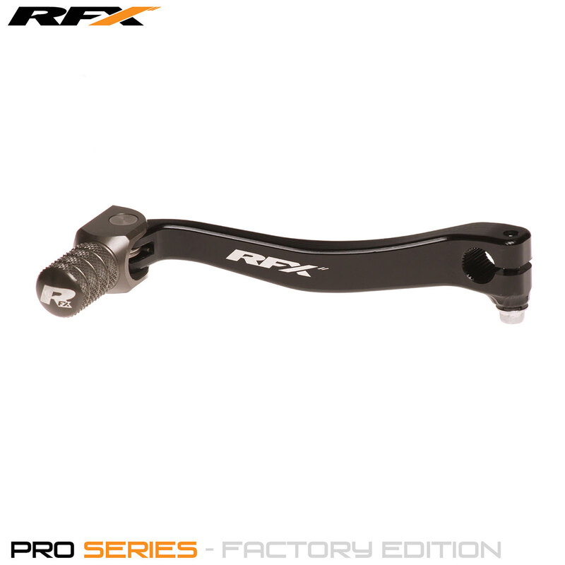 Rfx Unisex Black Flex+ Factory Edition Gear Pedal (Black/Hard Anodised Titan) - Kawasaki Kxf450