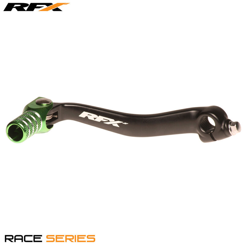 RFX Race Gear Lever (Black/Green) - Kawasaki KXF450, green