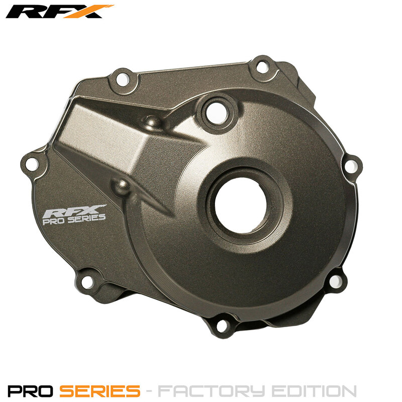 Rfx Unisex Light/Dark/Grey Pro Ignition Cover (Hard Anodised) - Kawasaki Kxf450