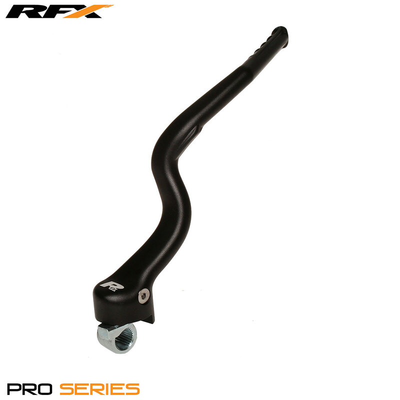 RFX Pro Series Kickstart Lever (Hard Anodised - Black) - Kawasaki KXF250, black