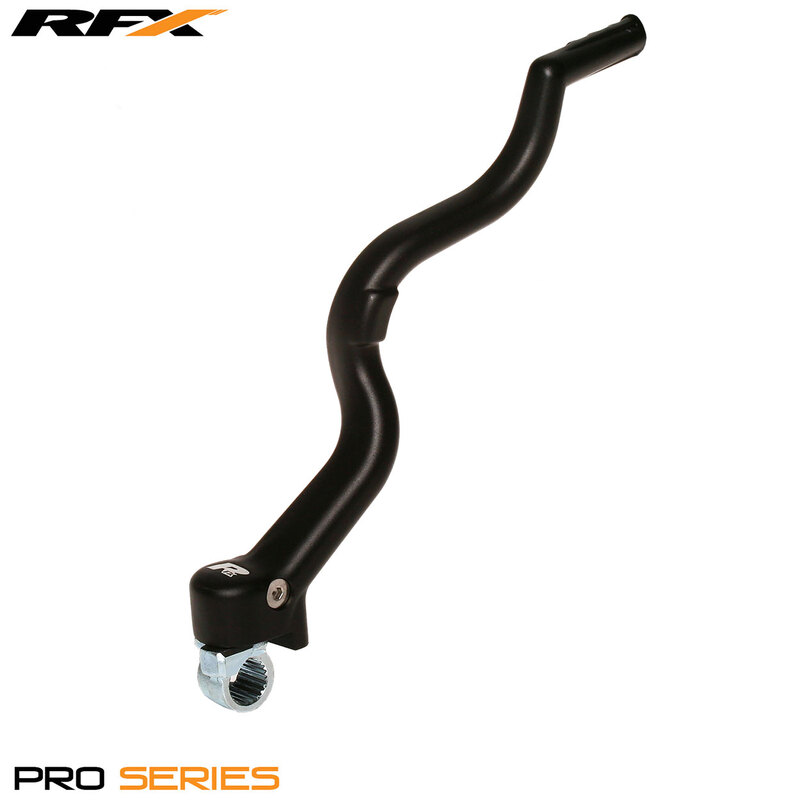 RFX Pro Series Kickstart Lever (Hard Anodised - Black) - Kawasaki KXF450, black