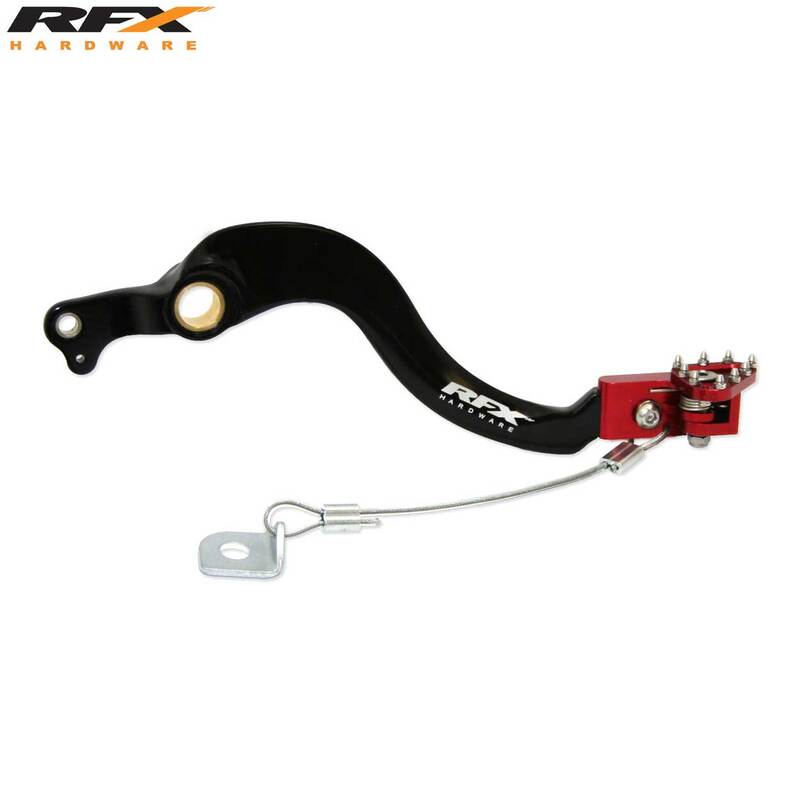 RFX Pro FT Rear Brake Lever (Black/Red) - Honda CRF250, red
