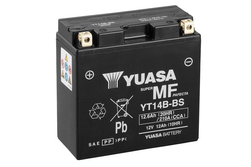 YUASA W/C-Batterie wartungsfrei werkseitig aktiviert - YT14B FA Wartungsfreie Batterie 1114927
