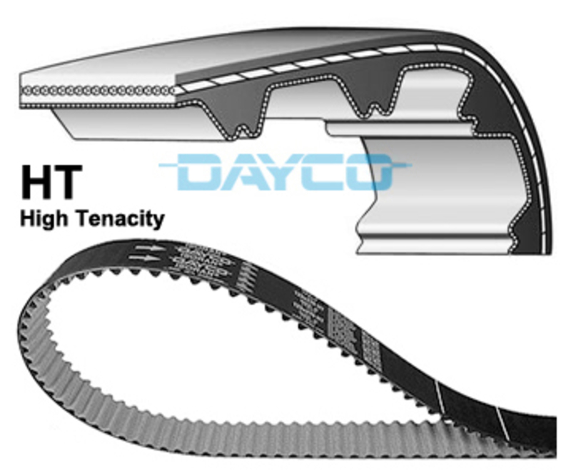DAYCO High Tenacity Transmission Belt, white, white