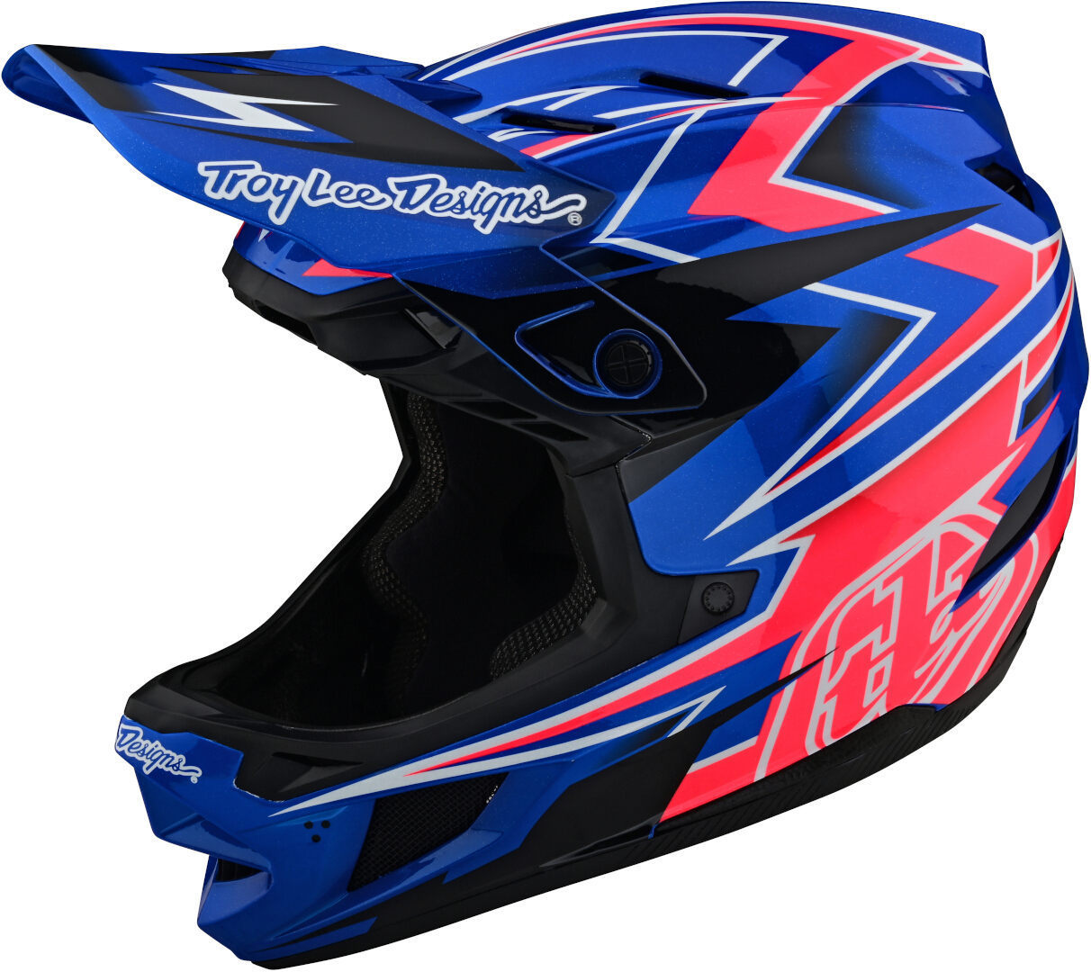 Troy Lee Designs D4 MIPS Composite Volt Downhill Helmet, blue, Size XS, blue, Size XS