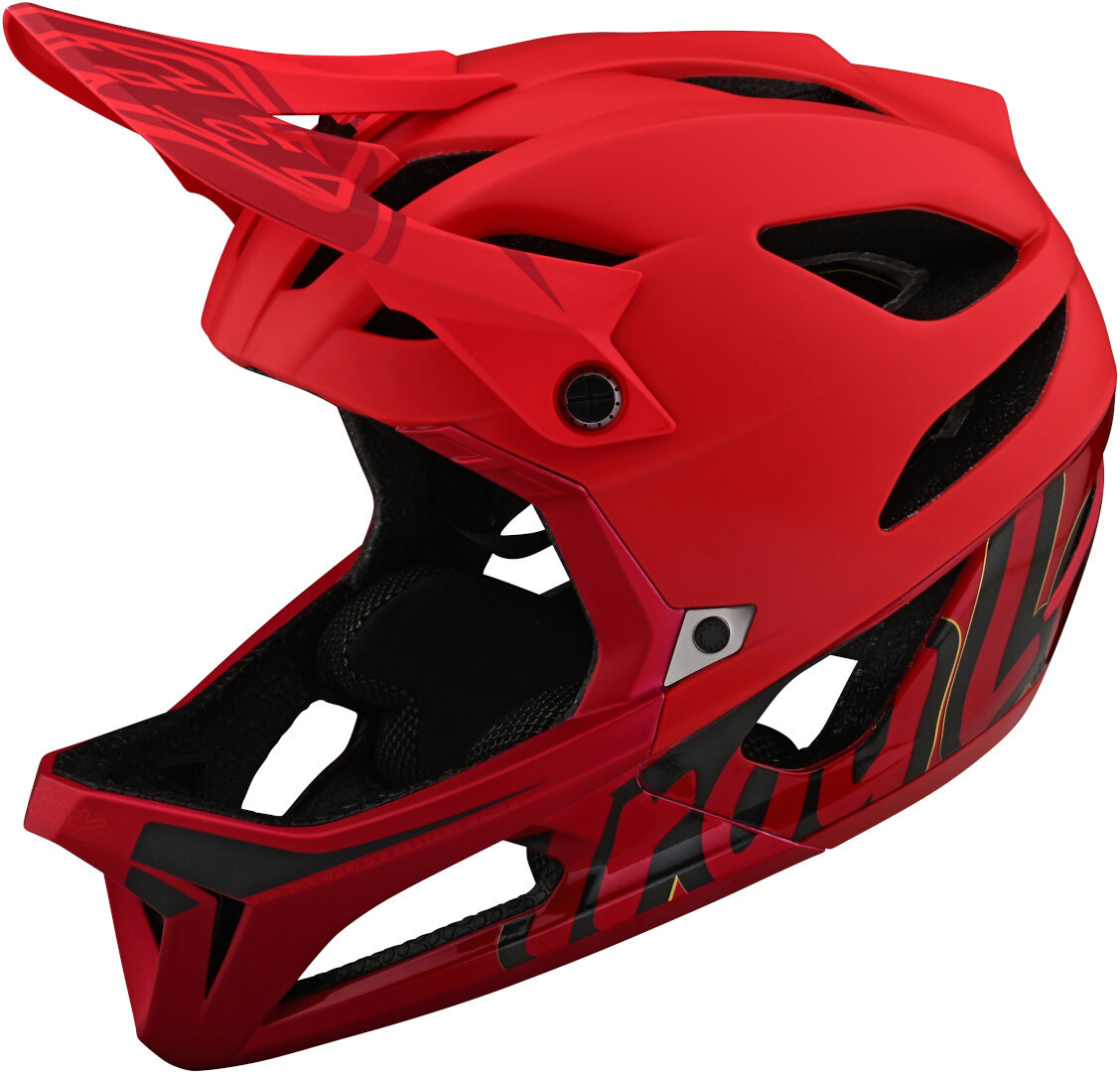 Troy Lee Designs Stage MIPS Signature Casco da discesa, rosso, dimensione XL 2XL