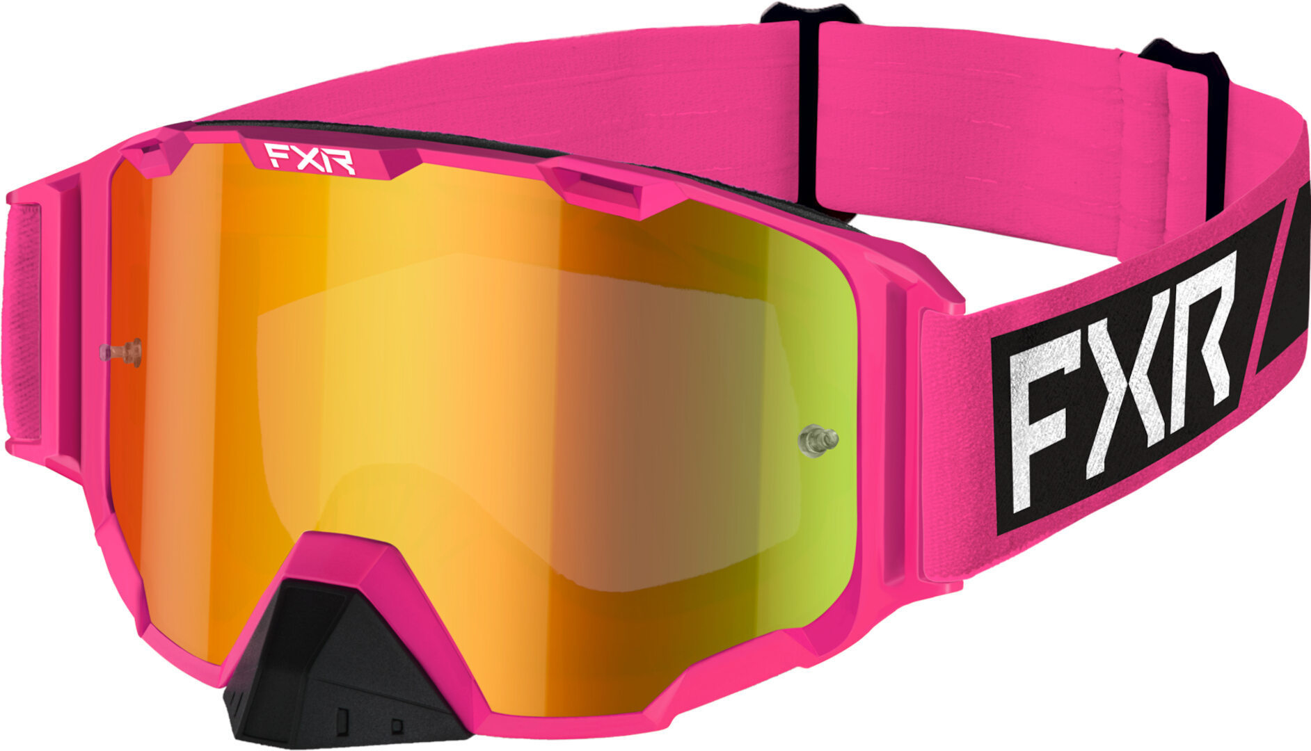 FXR Maverick 2023 Motocross Goggles, black-pink, black-pink, Size One Size