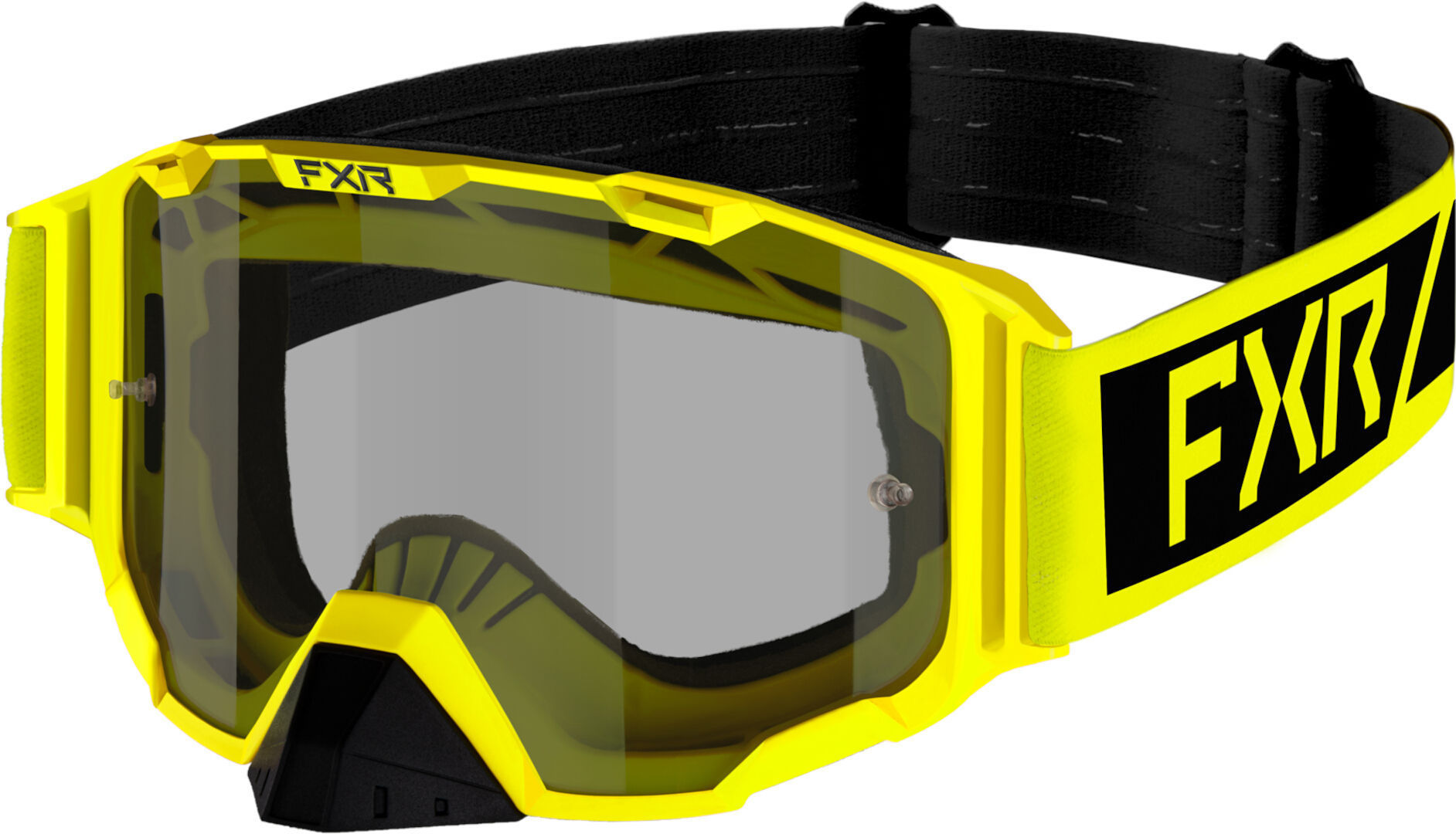 FXR Maverick 2023 Motocross Goggles, black-yellow, black-yellow, Size One Size