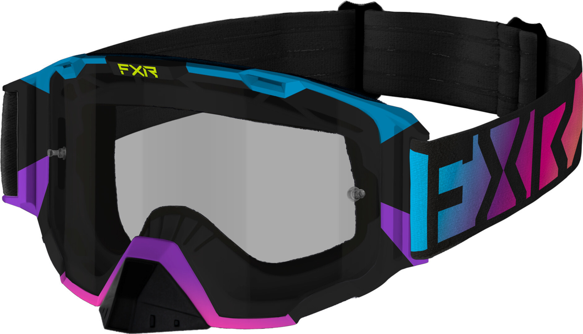 FXR Maverick 2023 Motocross Goggles, pink-blue, pink-blue, Size One Size