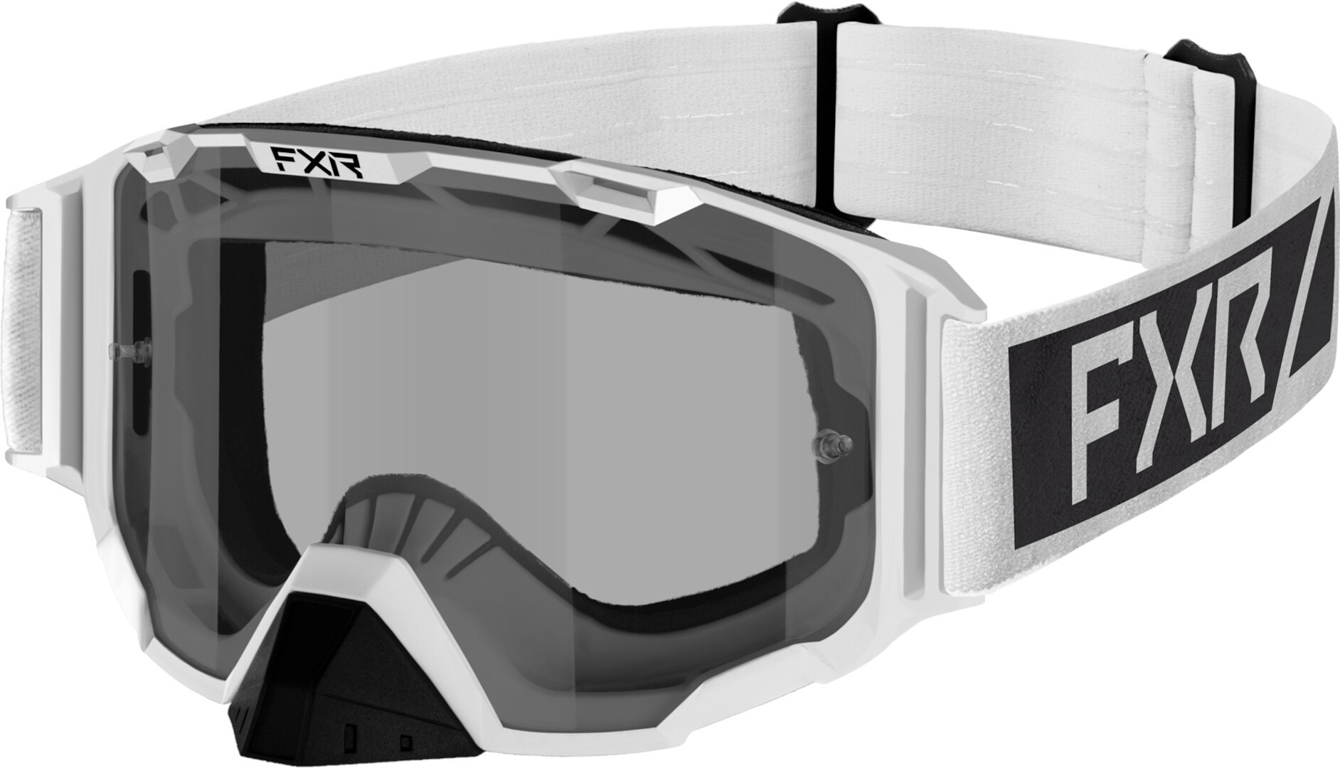 FXR Maverick 2023 Motocross Goggles, black-white, black-white, Size One Size