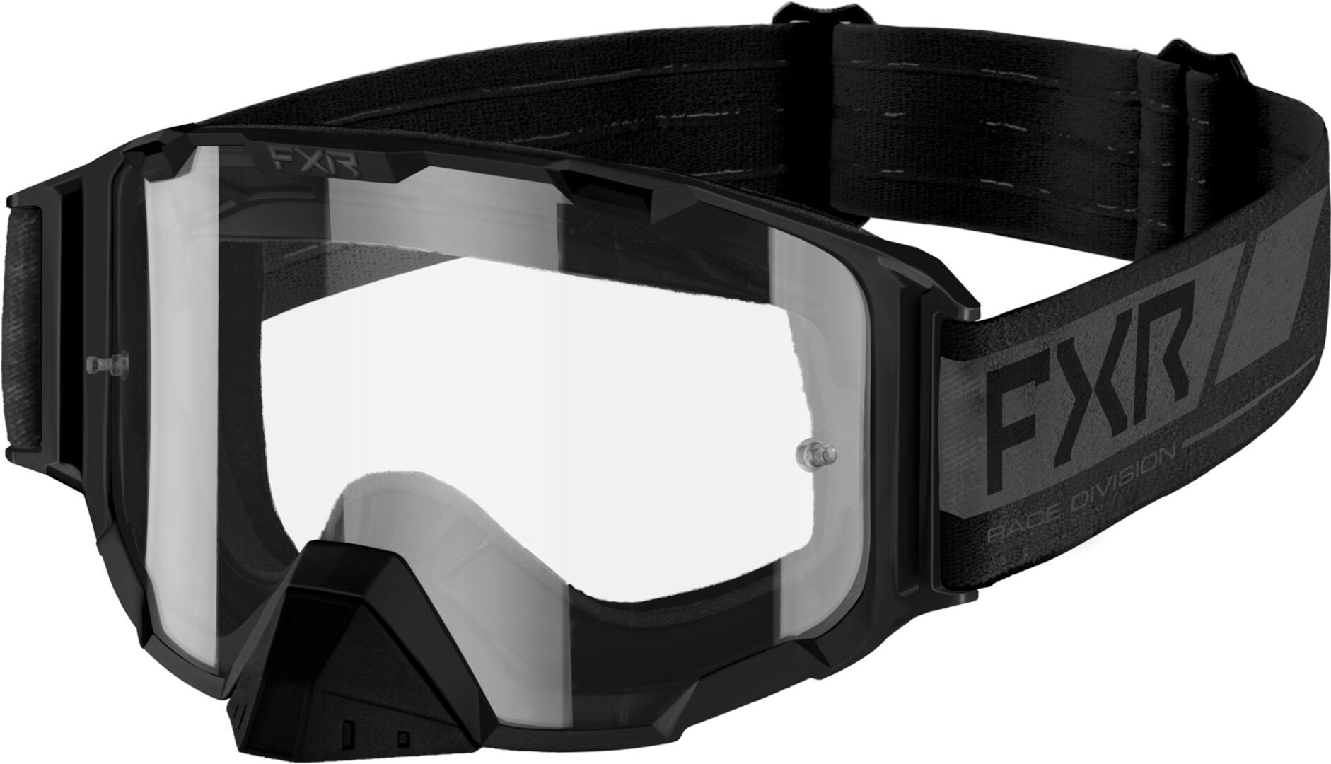 FXR Maverick Clear 2023 Motocross Goggles, black-grey, black-grey, Size One Size