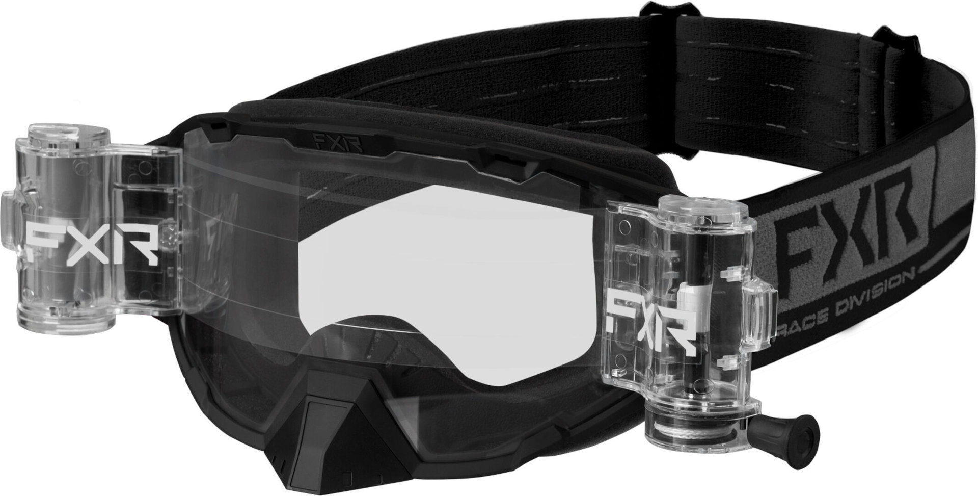 FXR Maverick Roll-Off 2023 Motocross Goggles, black-grey, black-grey, Size One Size
