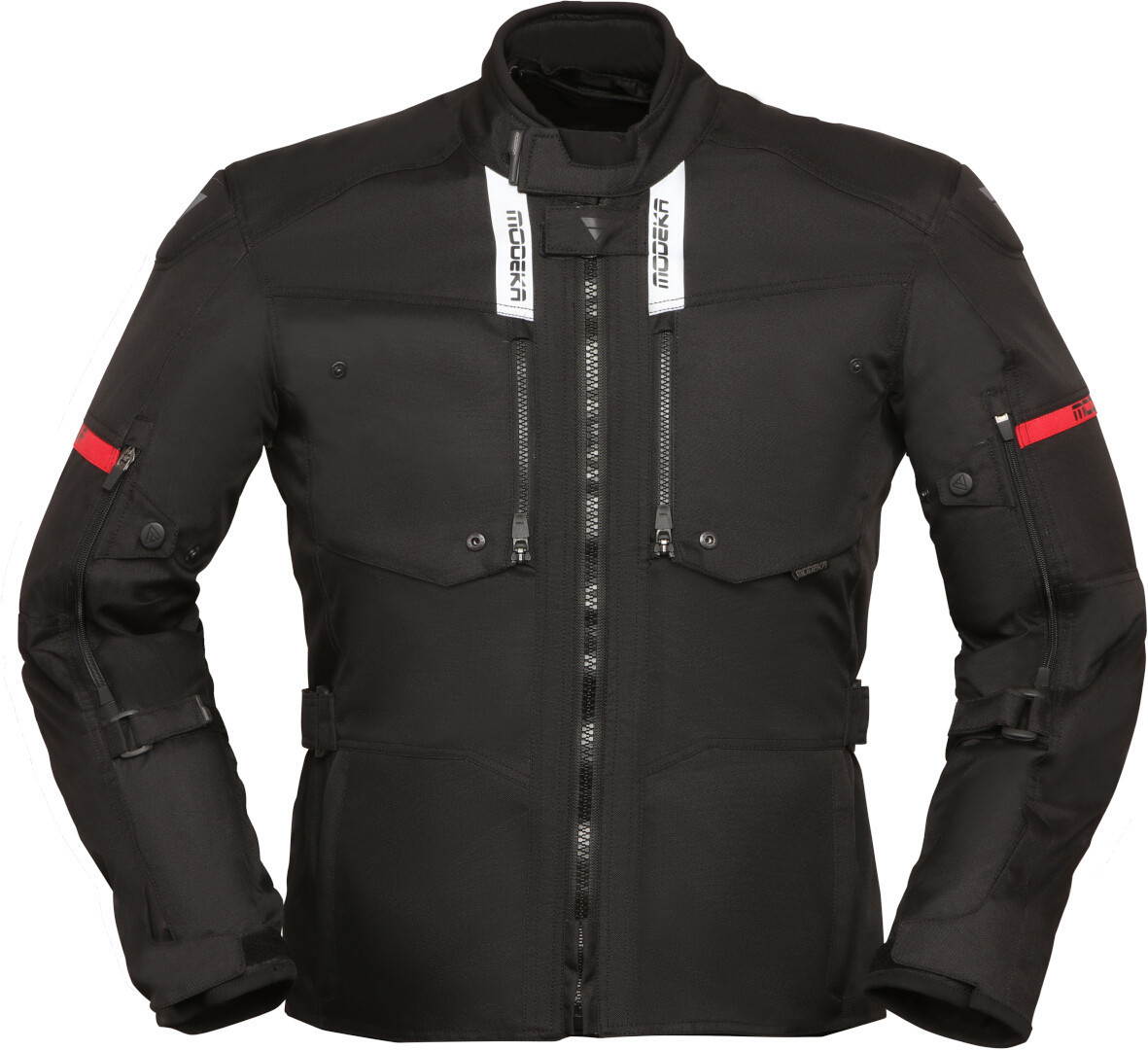 Modeka Raegis Veste textile de moto, noir, taille 6XL pour Hommes