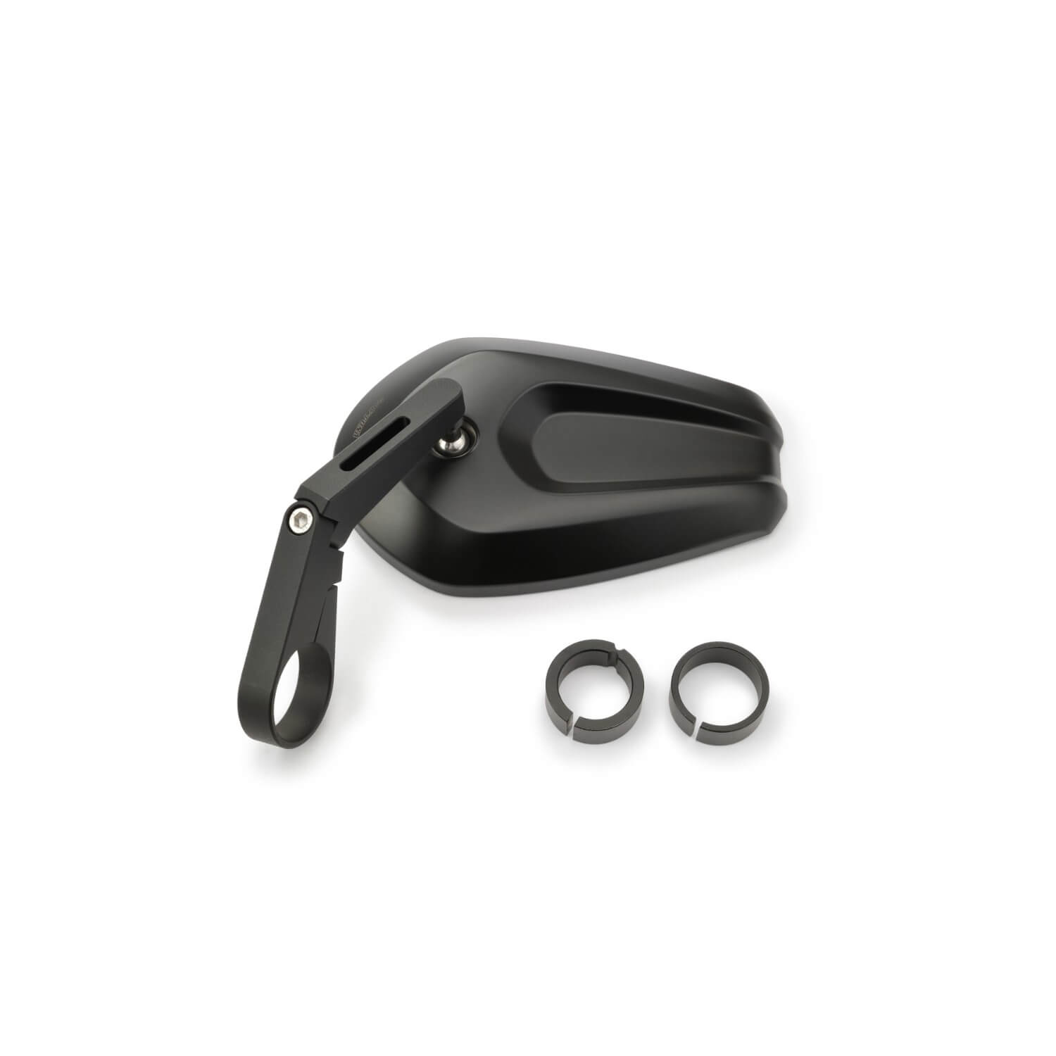 DAYTONA Corp. Handlebar end mirror D-13/CAVE-1, short, black, black