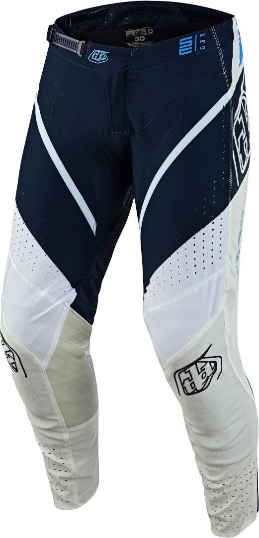 Troy Lee Designs SE Pro Lanes Motocross Pants, white-blue, Size 30, white-blue, Size 30